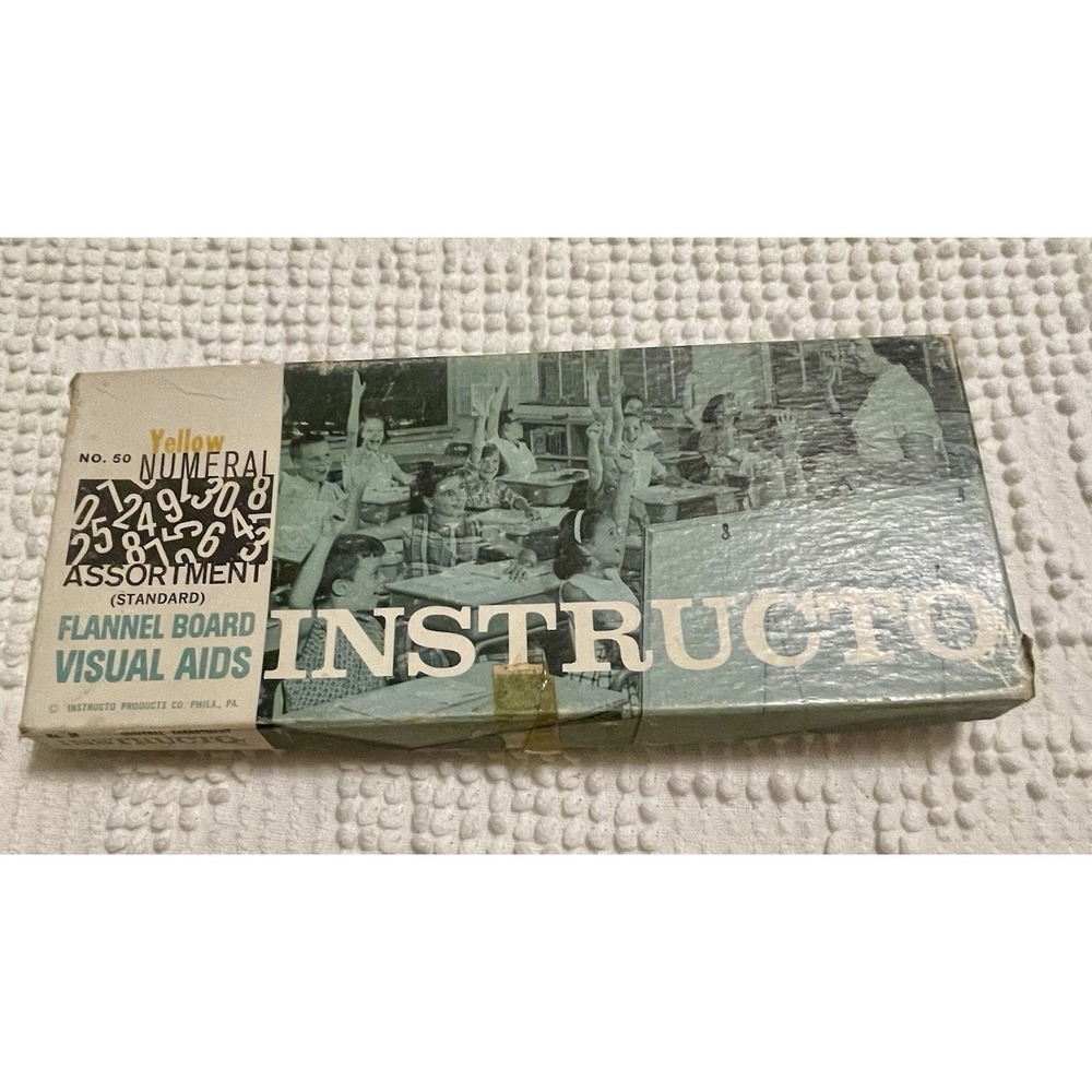 Vintage 1960s INSTRUCTO Flannel Board Visual Aids
